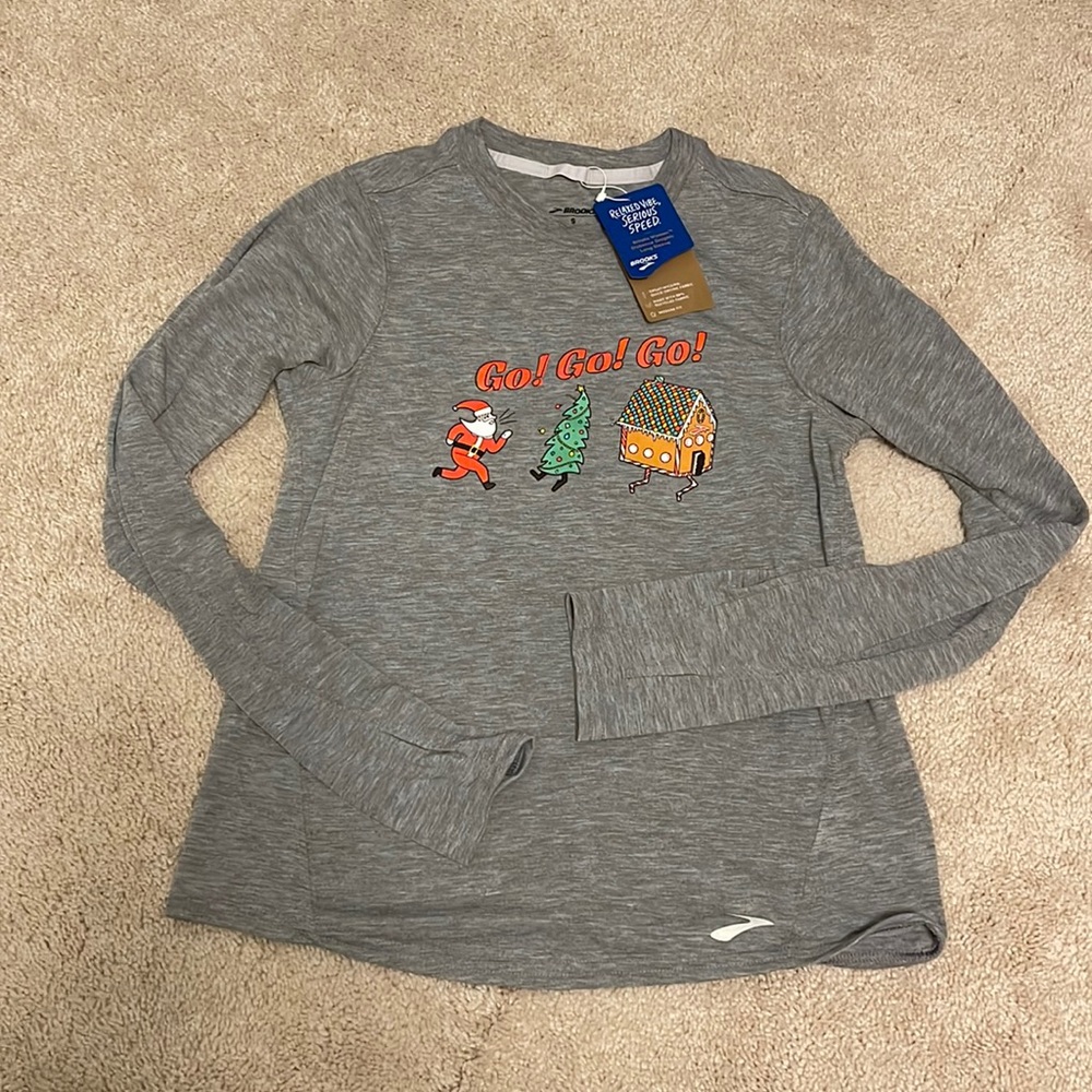 Brooks graphic long sleeve tshirt